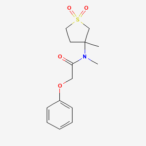 molecular formula C14H19NO4S B2597851 N-methyl-N-(3-methyl-1,1-dioxothiolan-3-yl)-2-phenoxyacetamide CAS No. 540507-45-7