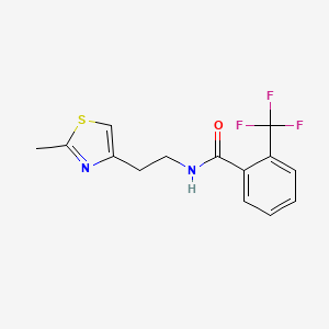 N-[2-(2-methyl-1,3-thiazol-4-yl)ethyl]-2-(trifluoromethyl)benzamide