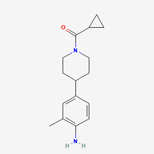 (4-(4-Amino-3-methylphenyl)piperidin-1-yl)(cyclopropyl)methanone