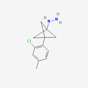 [3-(2-Chloro-4-methylphenyl)-1-bicyclo[1.1.1]pentanyl]hydrazine