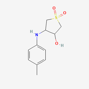 4-(4-Methylanilino)-1,1-dioxothiolan-3-ol