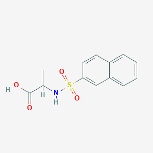molecular formula C13H13NO4S B2597914 N-(naphthalen-2-ylsulfonyl)alanine CAS No. 202326-39-4