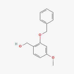 molecular formula C15H16O3 B2597929 [2-(Benzyloxy)-4-methoxyphenyl]methanol CAS No. 171817-14-4