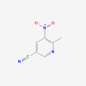molecular formula C7H5N3O2 B2597957 6-Methyl-5-nitronicotinonitrile CAS No. 856579-10-7