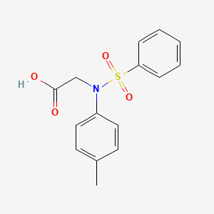 molecular formula C15H15NO4S B2597983 N-(4-Methylphenyl)-N-(phenylsulfonyl)glycine CAS No. 117309-38-3