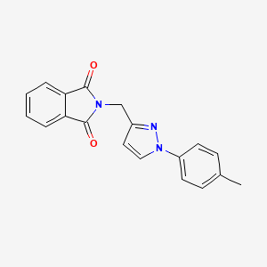 2-[[1-(4-Methylphenyl)pyrazol-3-yl]methyl]isoindole-1,3-dione