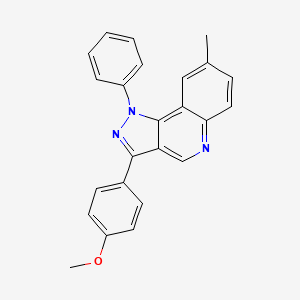 3-(4-methoxyphenyl)-8-methyl-1-phenyl-1H-pyrazolo[4,3-c]quinoline