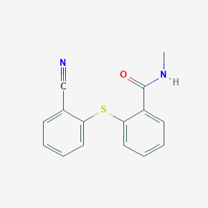 2-[(2-cyanophenyl)sulfanyl]-N-methylbenzenecarboxamide