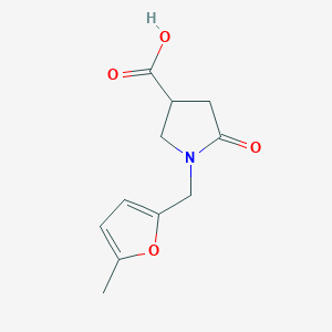 1-[(5-Methylfuran-2-yl)methyl]-5-oxopyrrolidine-3-carboxylic acid