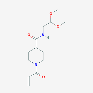 N-(2,2-Dimethoxyethyl)-1-prop-2-enoylpiperidine-4-carboxamide
