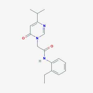 N-(2-ethylphenyl)-2-(4-isopropyl-6-oxopyrimidin-1(6H)-yl)acetamide
