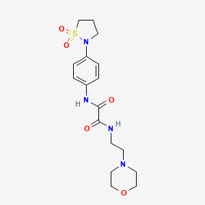 N'-[4-(1,1-dioxo-1,2-thiazolidin-2-yl)phenyl]-N-(2-morpholin-4-ylethyl)oxamide