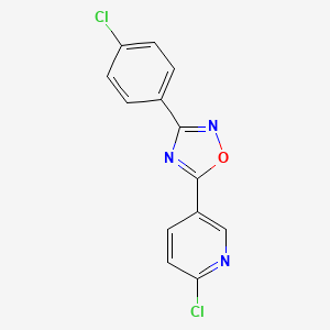 2-Chloro-5-(3-(4-chlorophenyl)-1,2,4-oxadiazol-5-yl)pyridine