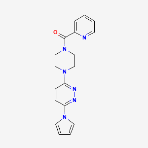 (4-(6-(1H-pyrrol-1-yl)pyridazin-3-yl)piperazin-1-yl)(pyridin-2-yl)methanone