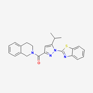 (1-(benzo[d]thiazol-2-yl)-5-isopropyl-1H-pyrazol-3-yl)(3,4-dihydroisoquinolin-2(1H)-yl)methanone
