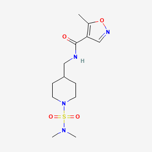 N-((1-(N,N-dimethylsulfamoyl)piperidin-4-yl)methyl)-5-methylisoxazole-4-carboxamide