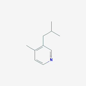 molecular formula C10H15N B025982 3-Isobutyl-4-methylpyridine CAS No. 110823-92-2