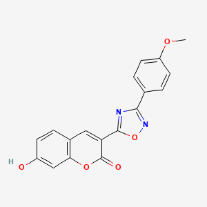 7-hydroxy-3-[3-(4-methoxyphenyl)-1,2,4-oxadiazol-5-yl]-2H-chromen-2-one