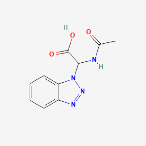 2-(1H-1,2,3-Benzotriazol-1-yl)-2-acetamidoacetic acid