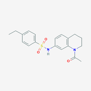 N-(1-acetyl-3,4-dihydro-2H-quinolin-7-yl)-4-ethylbenzenesulfonamide