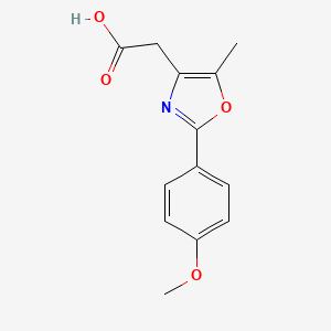 2-[2-(4-methoxyphenyl)-5-methyl-1,3-oxazol-4-yl]acetic Acid