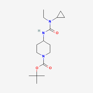 molecular formula C16H29N3O3 B2598258 Tert-butyl 4-{[cyclopropyl(ethyl)carbamoyl]amino}piperidine-1-carboxylate CAS No. 2094726-20-0