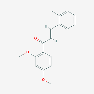 (2E)-1-(2,4-Dimethoxyphenyl)-3-(2-methylphenyl)prop-2-en-1-one