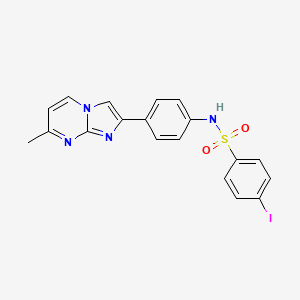 4-iodo-N-(4-(7-methylimidazo[1,2-a]pyrimidin-2-yl)phenyl)benzenesulfonamide