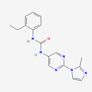1-(2-ethylphenyl)-3-(2-(2-methyl-1H-imidazol-1-yl)pyrimidin-5-yl)urea