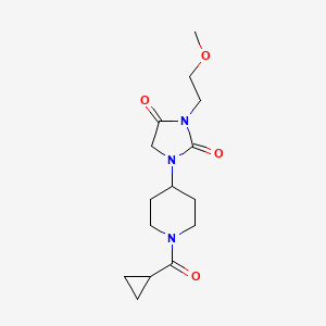 1-(1-(Cyclopropanecarbonyl)piperidin-4-yl)-3-(2-methoxyethyl)imidazolidine-2,4-dione