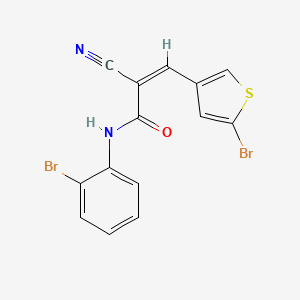 (Z)-N-(2-bromophenyl)-3-(5-bromothiophen-3-yl)-2-cyanoprop-2-enamide
