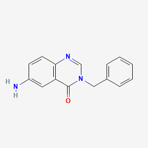 molecular formula C15H13N3O B2598309 6-amino-3-benzylquinazolin-4(3H)-one CAS No. 591755-14-5