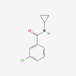 molecular formula C10H10ClNO B2598311 3-chloro-N-cyclopropylbenzamide CAS No. 94040-99-0