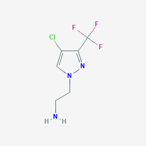 2-[4-chloro-3-(trifluoromethyl)-1H-pyrazol-1-yl]ethanamine