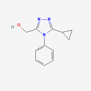 (5-Cyclopropyl-4-phenyl-4H-1,2,4-triazol-3-YL)methanol