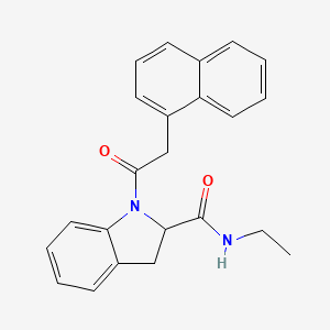 N-ethyl-1-(2-(naphthalen-1-yl)acetyl)indoline-2-carboxamide