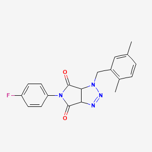 1-(2,5-dimethylbenzyl)-5-(4-fluorophenyl)-3a,6a-dihydropyrrolo[3,4-d][1,2,3]triazole-4,6(1H,5H)-dione