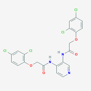 2-(2,4-dichlorophenoxy)-N-[3-[[2-(2,4-dichlorophenoxy)acetyl]amino]pyridin-4-yl]acetamide