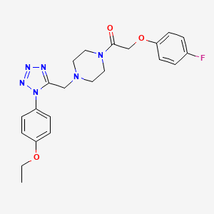 1-(4-((1-(4-ethoxyphenyl)-1H-tetrazol-5-yl)methyl)piperazin-1-yl)-2-(4-fluorophenoxy)ethanone