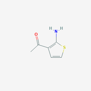 molecular formula C6H7NOS B2598360 1-(2-Aminothiophen-3-yl)ethanone CAS No. 892127-08-1
