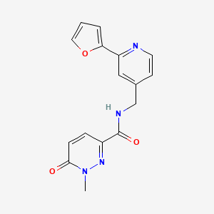 N-((2-(furan-2-yl)pyridin-4-yl)methyl)-1-methyl-6-oxo-1,6-dihydropyridazine-3-carboxamide