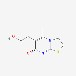 6-(2-hydroxyethyl)-5-methyl-2,3-dihydro-7H-[1,3]thiazolo[3,2-a]pyrimidin-7-one