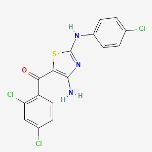 [4-Amino-2-(4-chloroanilino)-1,3-thiazol-5-yl](2,4-dichlorophenyl)methanone