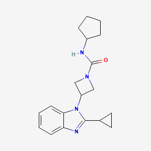 N-Cyclopentyl-3-(2-cyclopropylbenzimidazol-1-yl)azetidine-1-carboxamide