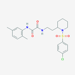 N1-(2-(1-((4-chlorophenyl)sulfonyl)piperidin-2-yl)ethyl)-N2-(2,5-dimethylphenyl)oxalamide