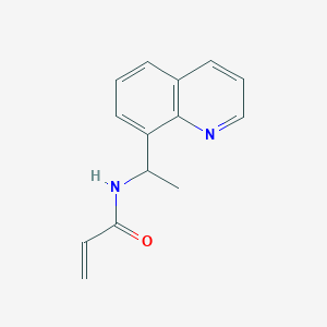 N-(1-Quinolin-8-ylethyl)prop-2-enamide