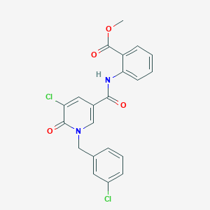 Methyl 2-({[5-chloro-1-(3-chlorobenzyl)-6-oxo-1,6-dihydro-3-pyridinyl]carbonyl}amino)benzenecarboxylate