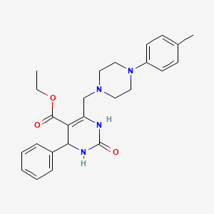 Ethyl 6-{[4-(4-methylphenyl)piperazin-1-yl]methyl}-2-oxo-4-phenyl-1,2,3,4-tetrahydropyrimidine-5-carboxylate