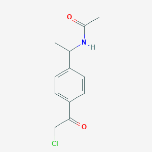 N-{1-[4-(2-chloroacetyl)phenyl]ethyl}acetamide