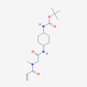 Tert-butyl N-[4-[[2-[methyl(prop-2-enoyl)amino]acetyl]amino]cyclohexyl]carbamate